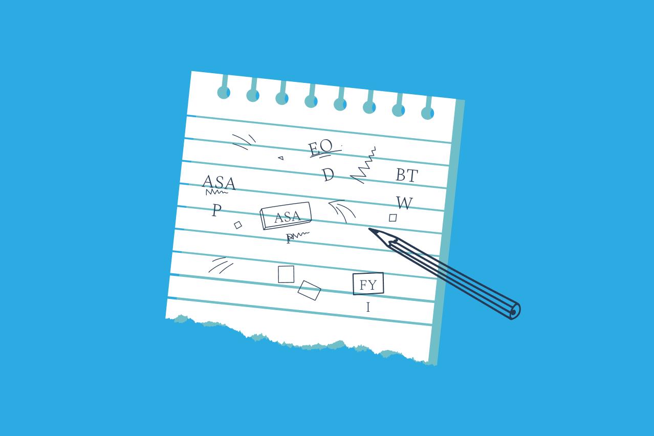 Английские аббревиатуры в деловой переписке